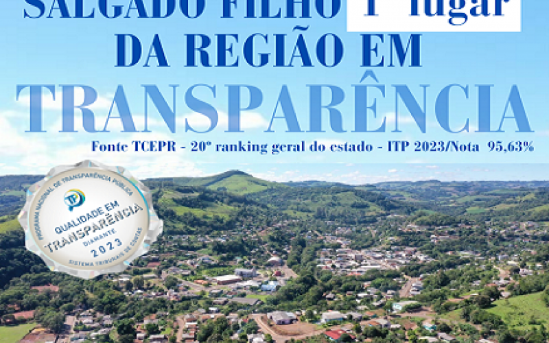 Salgado Filho comemora categoria ‘Diamante’ em ranking nacional de transparência e valoriza o esforço de todos 